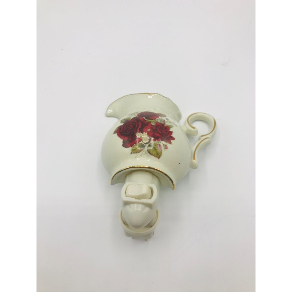 Formalities Baum Brothers Rose Gold pattern Victorian porcelain night light